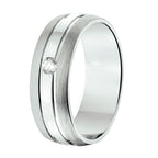 Ring a210 - 6,5 mm - met cz zilver gerhodineerd