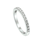 Ring zirkonia zilver gerhodineerd