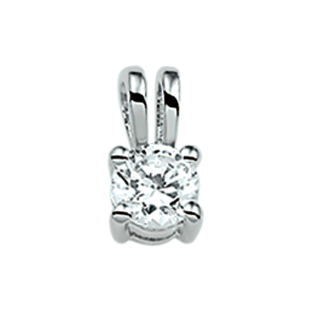 Hanger zirkonia zilver gerhodineerd