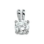 Hanger zirkonia zilver gerhodineerd