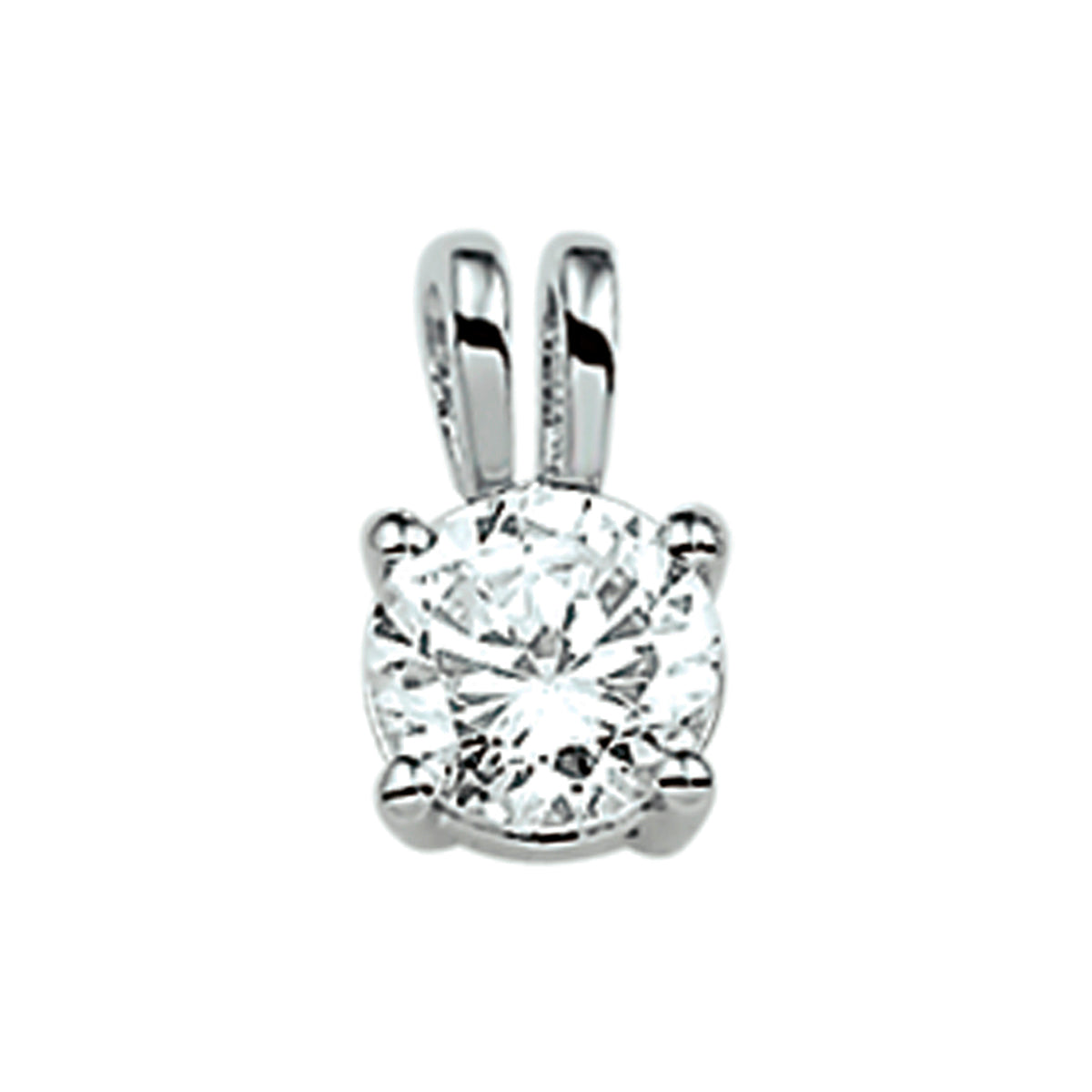 Hanger zirkonia zilver gerhodineerd