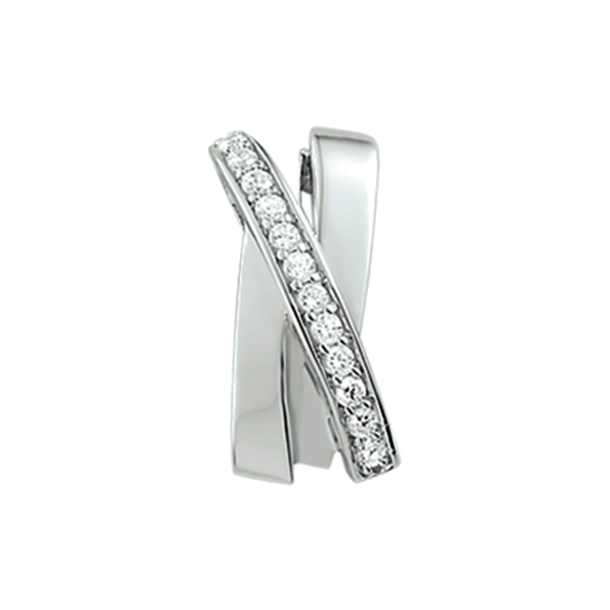 Hanger zirkonia zilver gerhodineerd