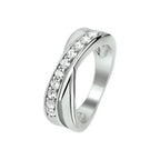 Ring zirkonia zilver gerhodineerd
