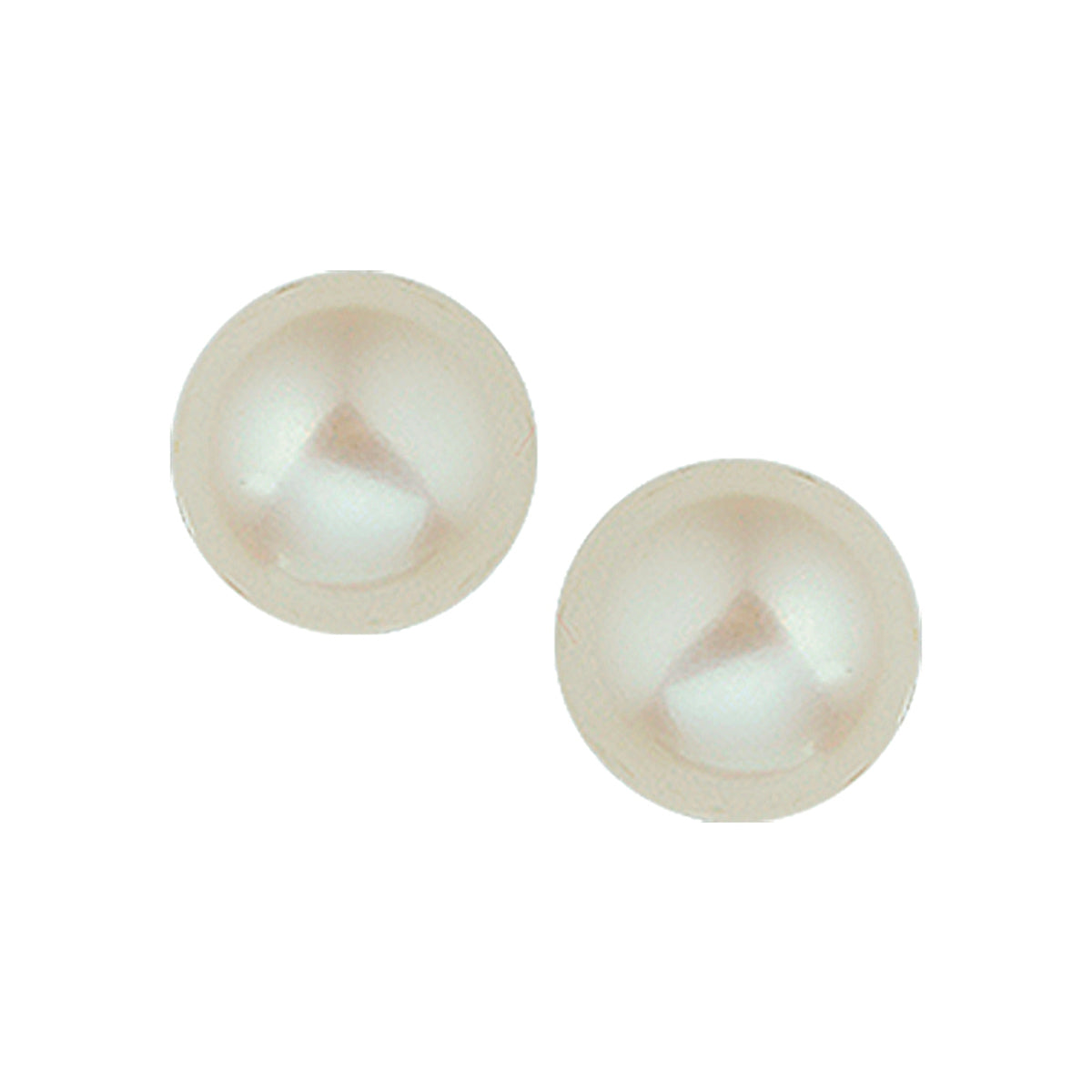 Oorknoppen parel zilver gerhodineerd