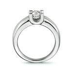 Ring zirkonia zilver gerhodineerd