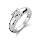 Ring zirkonia zilver gerhodineerd