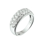 Ring zirkonia zilver gerhodineerd