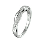Ring zirkonia zilver gerhodineerd