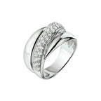 Ring zirkonia zilver gerhodineerd
