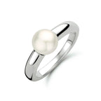 Ring parel zilver gerhodineerd