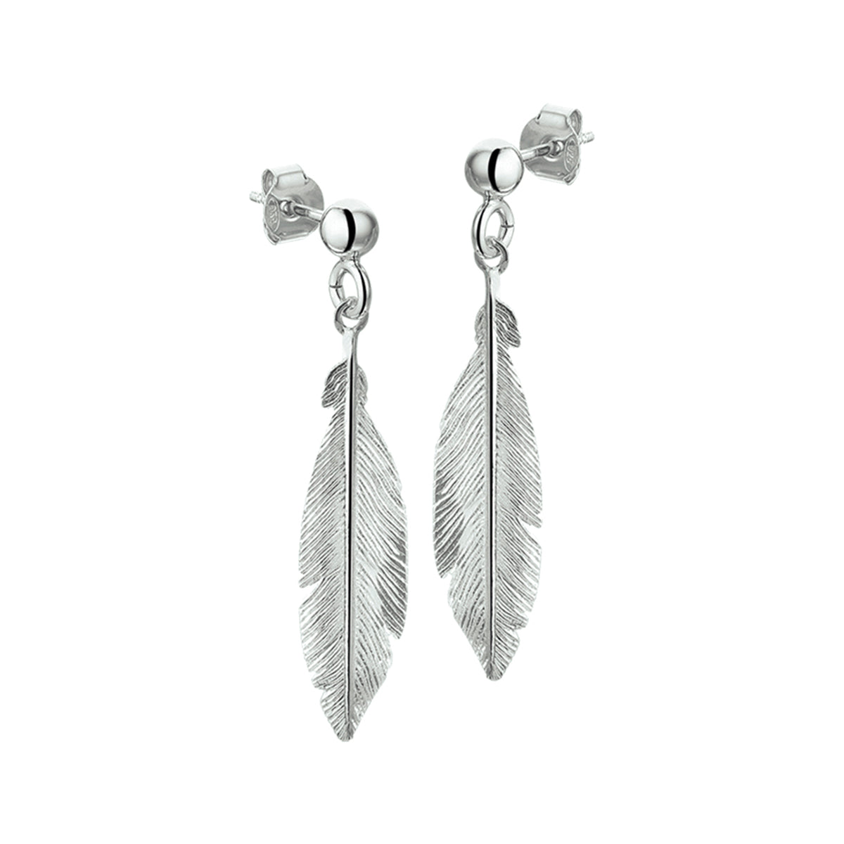 Oorhangers veer zilver gerhodineerd