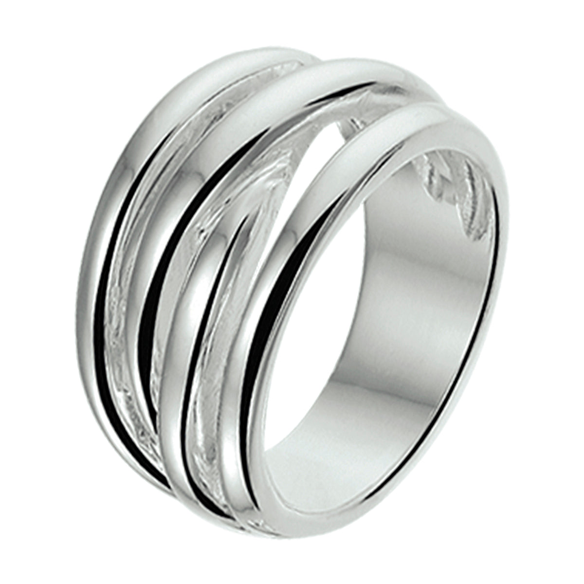 Ring zilver gerhodineerd