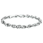 Armband 6,5 mm zilver gerhodineerd