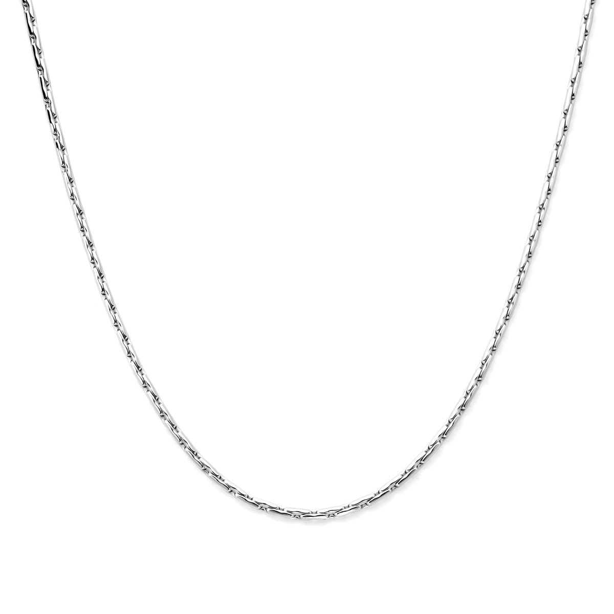 Collier cardano 2,7 mm 45 cm zilver gerhodineerd