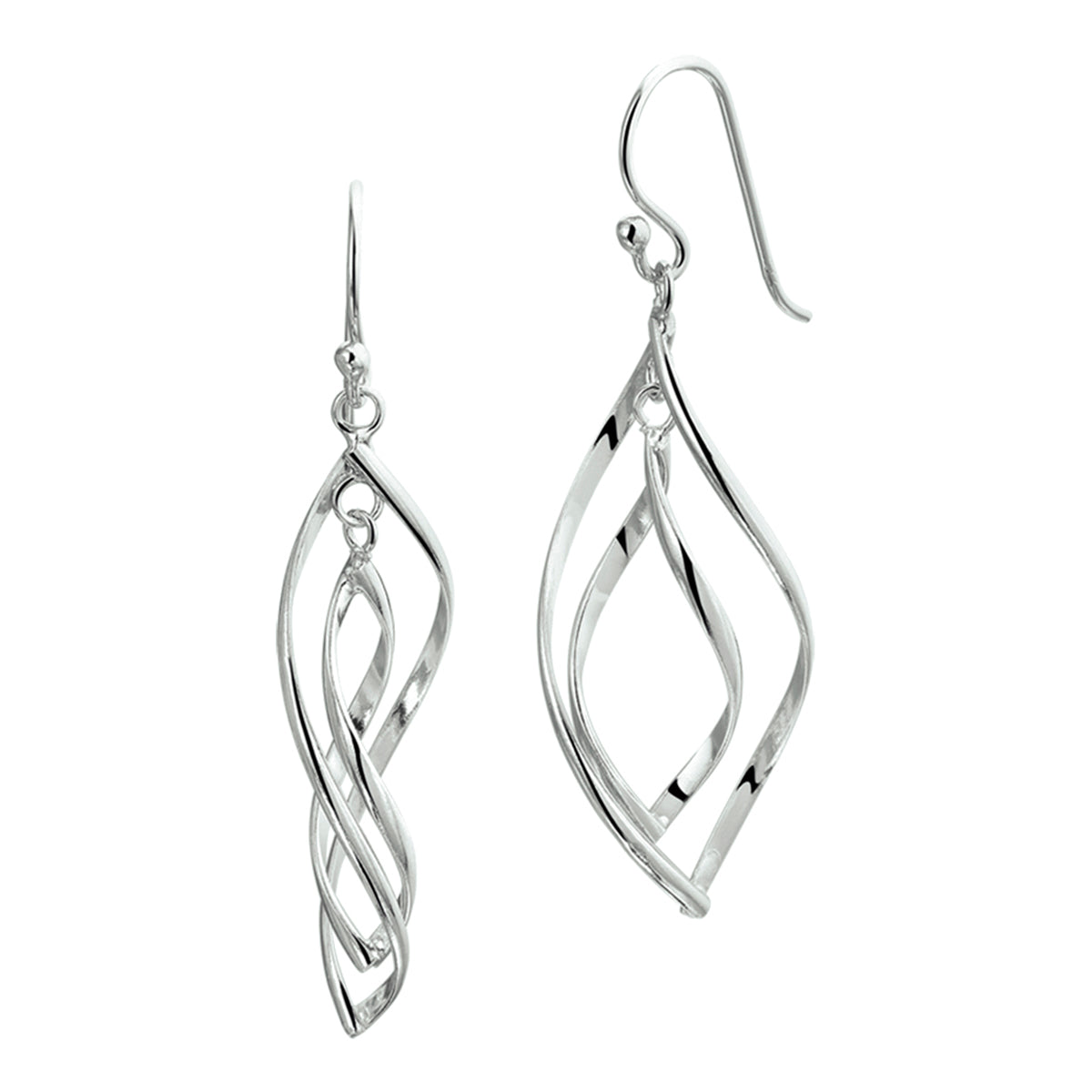 Oorhangers franse haak zilver gerhodineerd