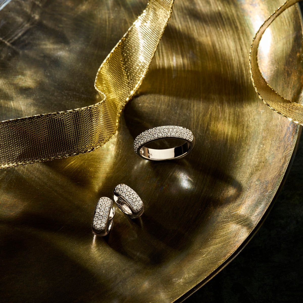 Ring zirkonia zilver gerhodineerd