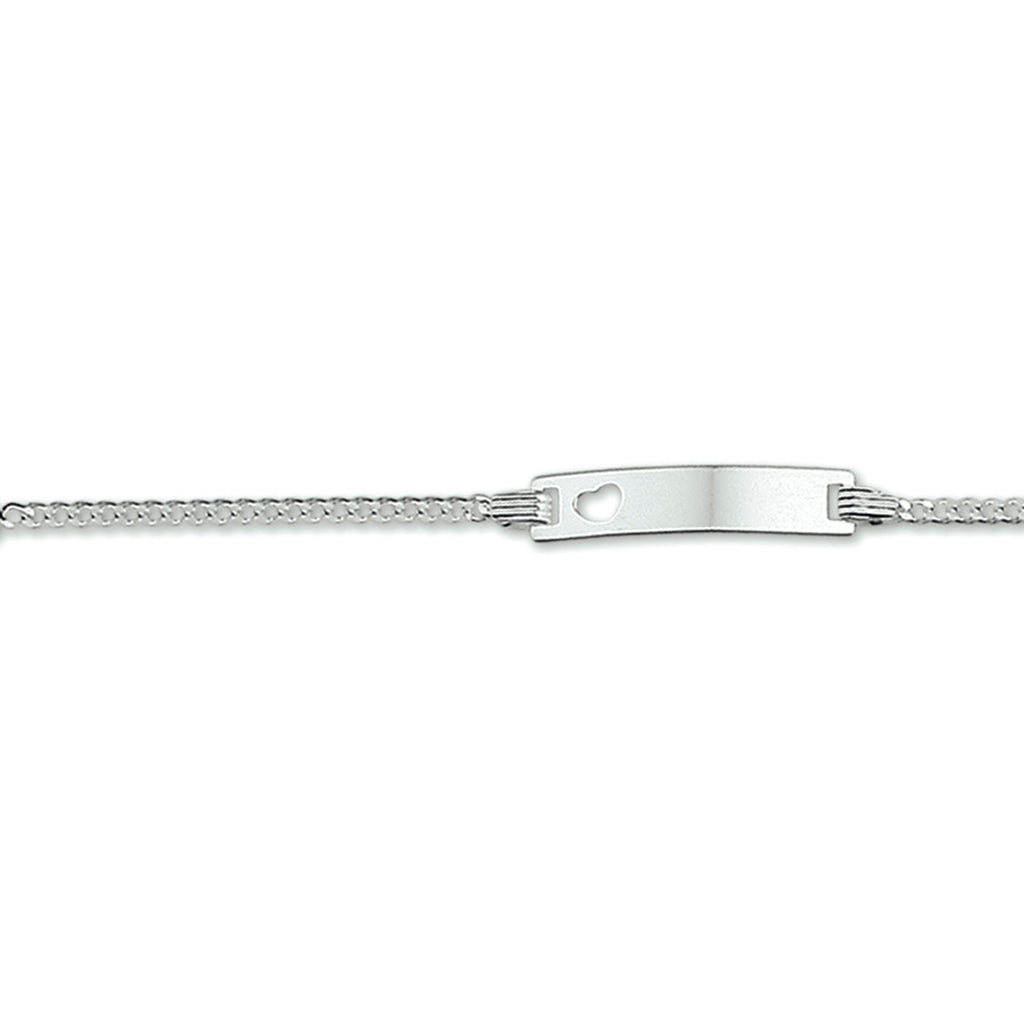Graveerarmband gourmette plaat 4,2 mm zilver gerhodineerd