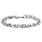 Armband 6,5 mm zilver gerhodineerd