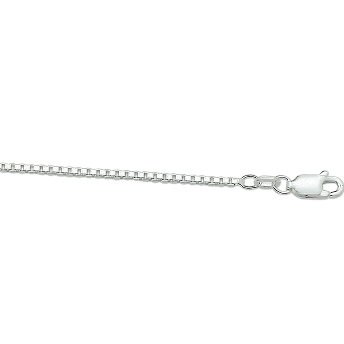 Collier venetiaans 1,4 mm 60 cm zilver gerhodineerd
