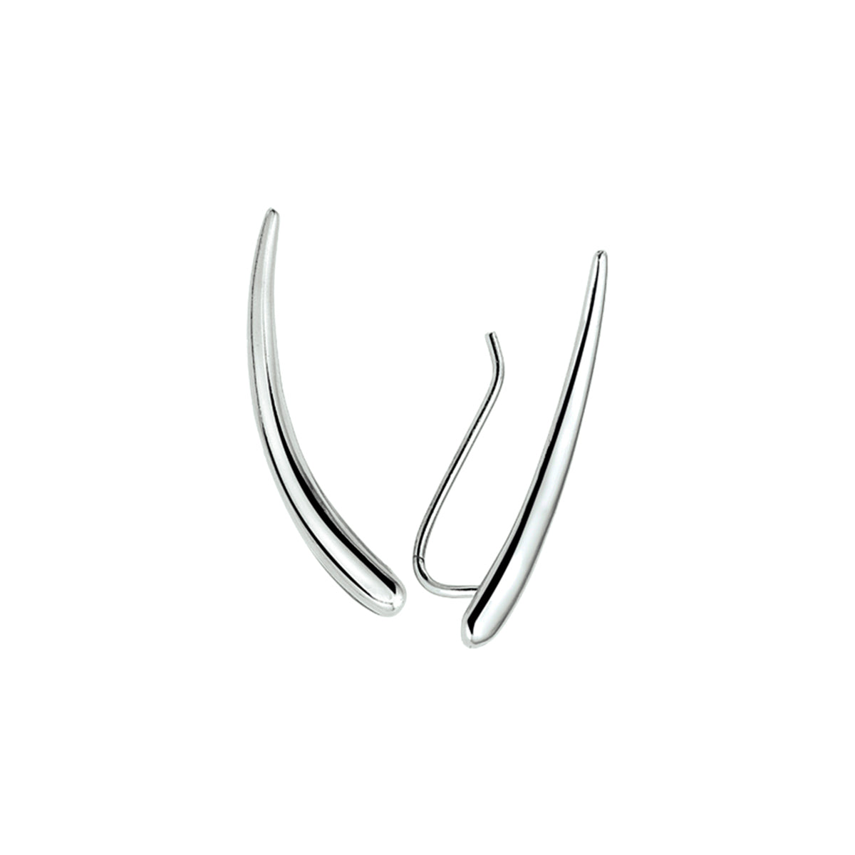 Oorschuiven zilver gerhodineerd