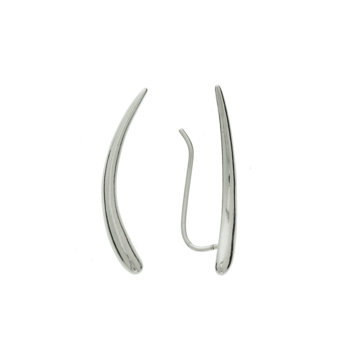 Oorschuiven zilver gerhodineerd