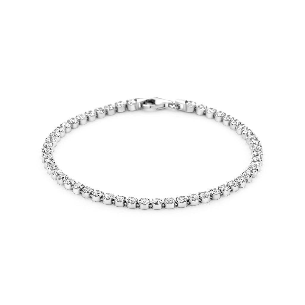 Tennisarmband zirkonia 3,1 mm zilver gerhodineerd