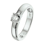 Ring zirkonia zilver gerhodineerd