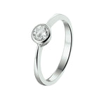 Ring zirkonia zilver gerhodineerd