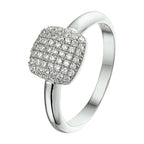Ring zirkonia zilver gerhodineerd