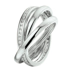 Ring zirkonia zilver gerhodineerd
