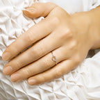 Ring hart zilver gerhodineerd