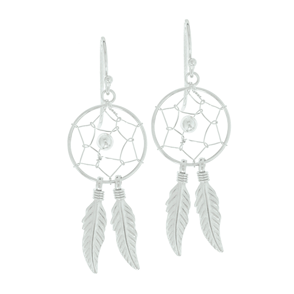 Oorhangers dromenvanger franse haak zilver gerhodineerd