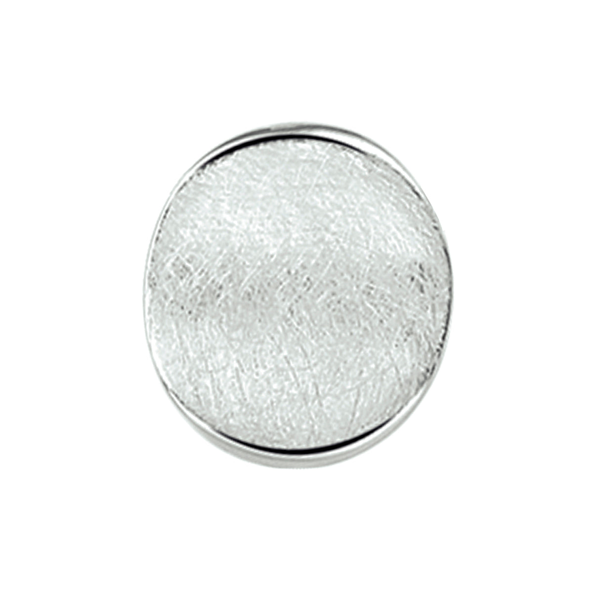 Hanger gescratcht zilver gerhodineerd