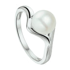 Ring parel zilver gerhodineerd