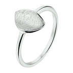 Ring gescratcht zilver gerhodineerd