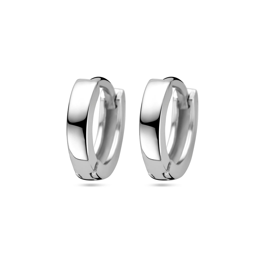 Klapoorringen vlak 2,5 mm zilver gerhodineerd