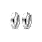 Klapoorringen vlak 2,5 mm zilver gerhodineerd