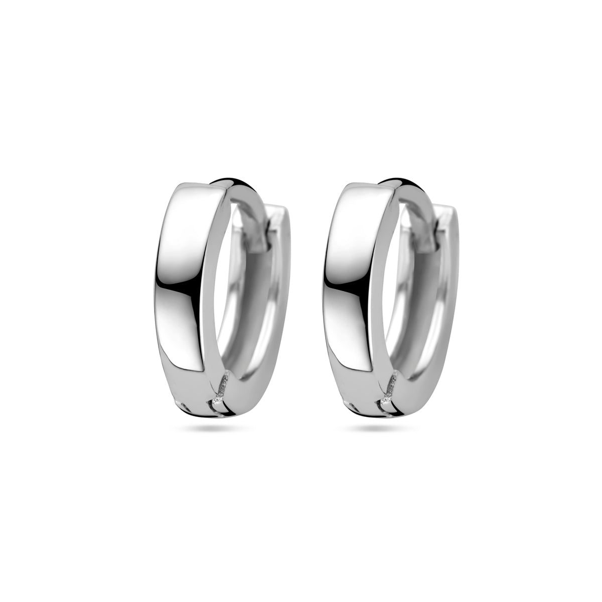 Klapoorringen vlak 2,5 mm zilver gerhodineerd