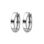 Klapoorringen vlak 2,5 mm zilver gerhodineerd