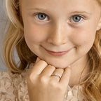 Ring zirkonia zilver gerhodineerd