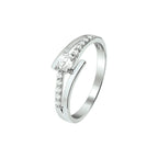 Ring zirkonia zilver gerhodineerd