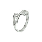 Ring zirkonia zilver gerhodineerd