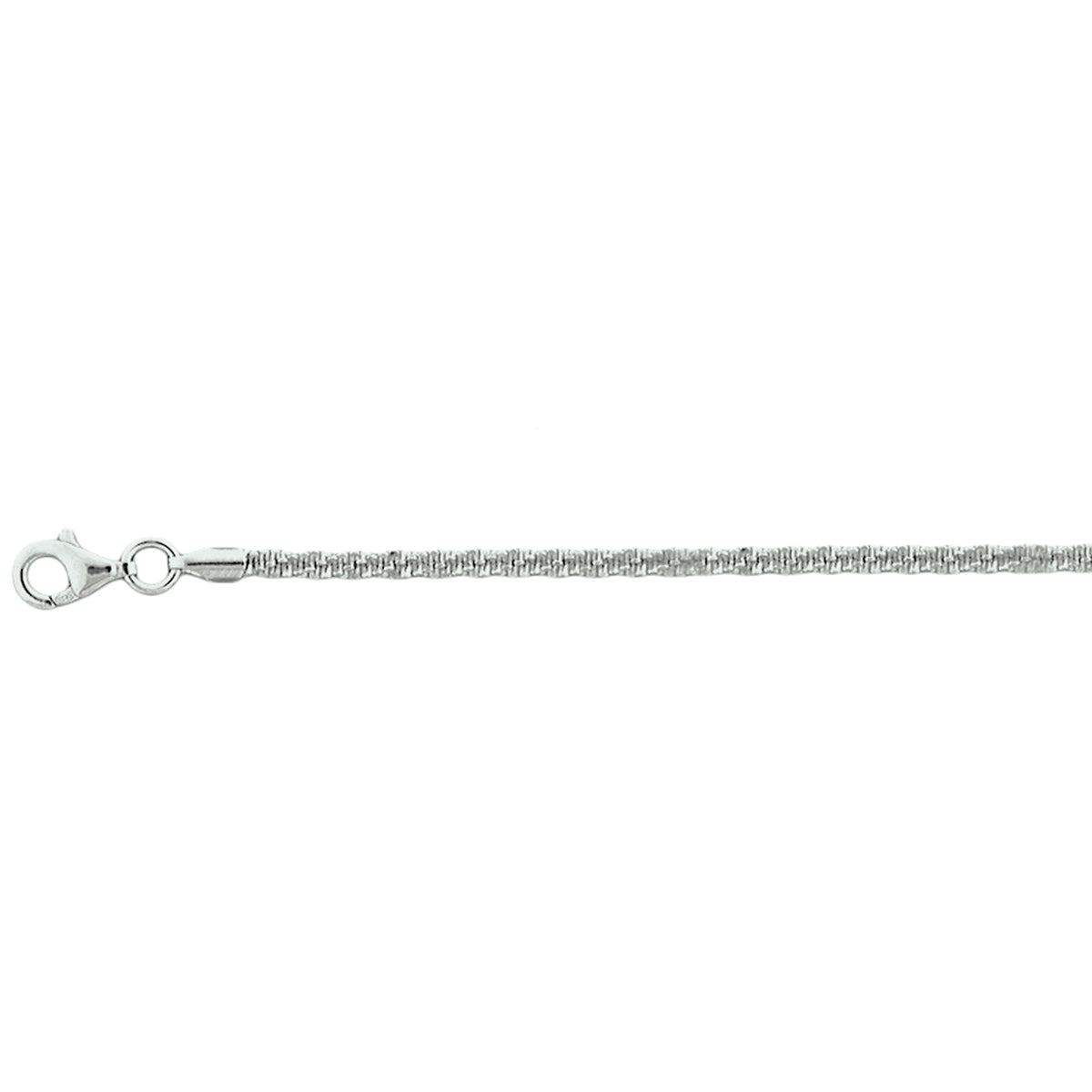 Armband fantasie 2,2 mm zilver gerhodineerd