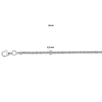 Armband fantasie 2,2 mm zilver gerhodineerd