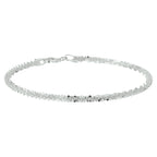 Armband fantasie 3,0 mm zilver gerhodineerd