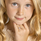 Ring cupcake zilver gerhodineerd