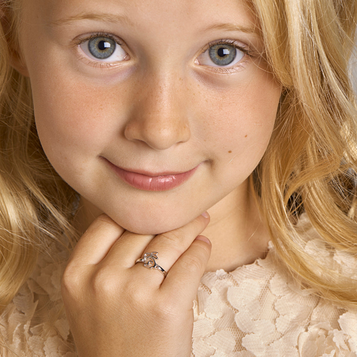 Ring konijn zilver gerhodineerd