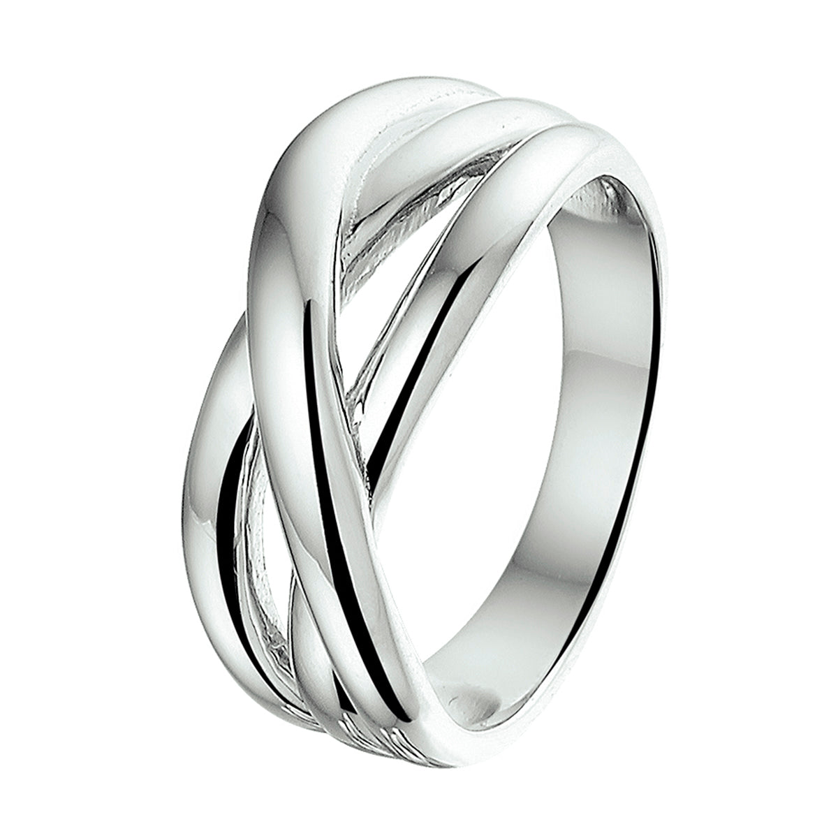 Ring zilver gerhodineerd