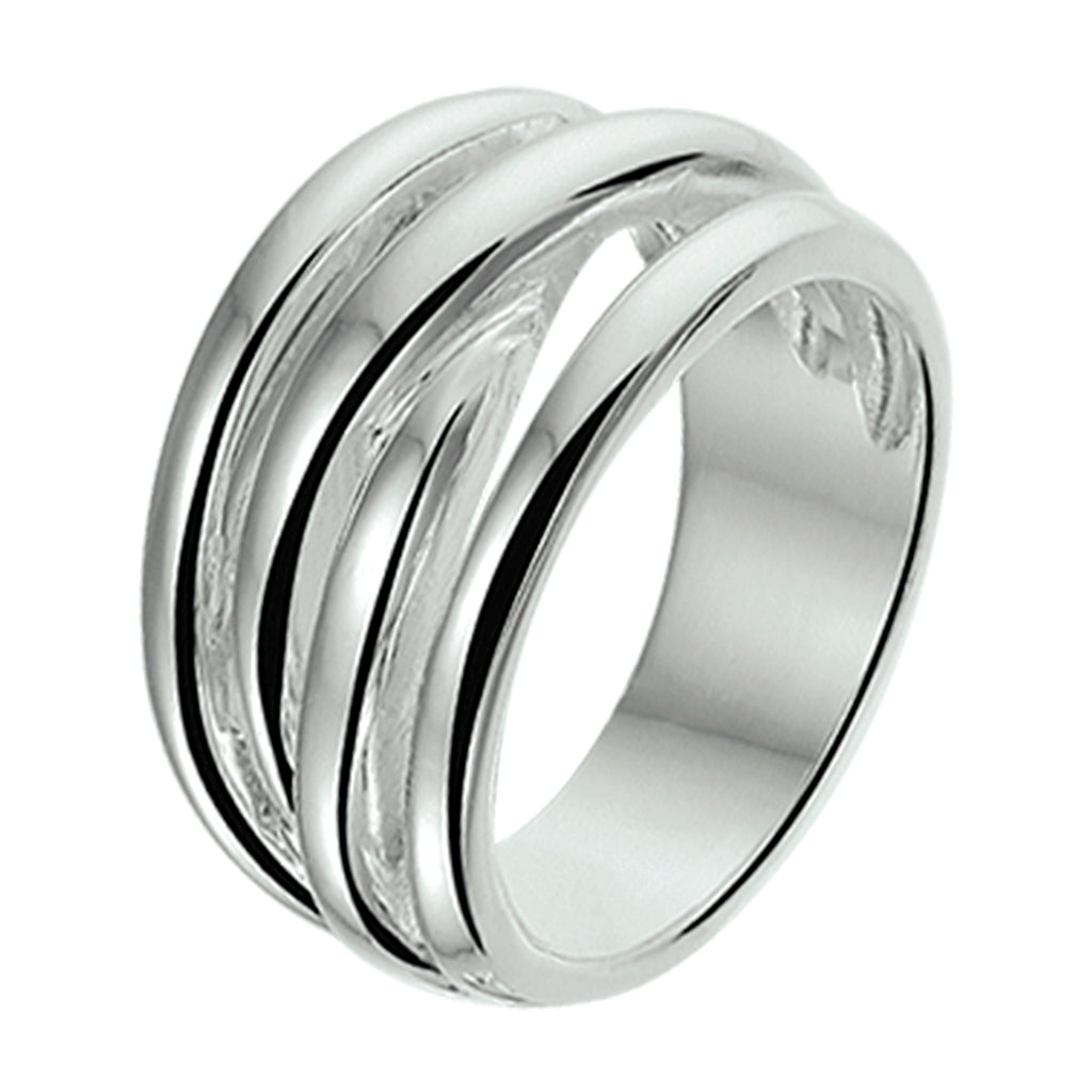 Ring zilver gerhodineerd