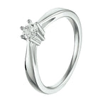 Ring zirkonia zilver gerhodineerd
